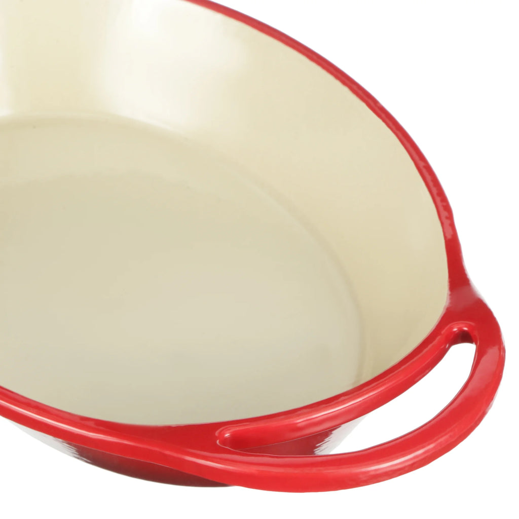 Enameled Cast Iron Oval Casserole, 2 Quart W865