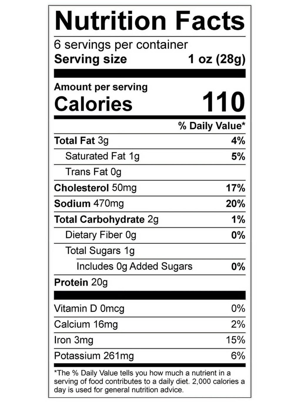Crunchy Beef Jerky, Green Chile Lemon, 6 oz K8010