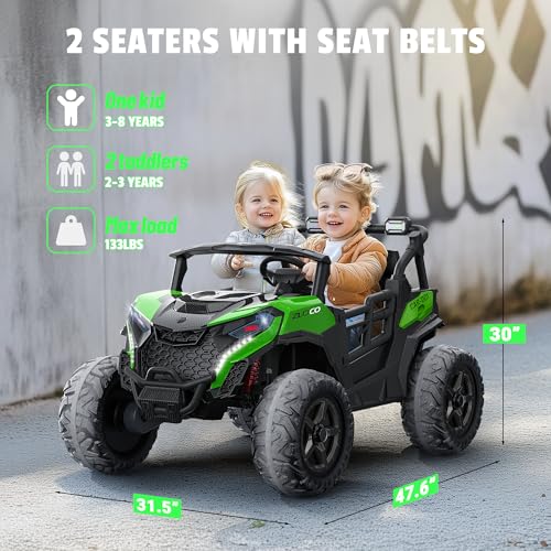 24V 2 Seater Ride on Car Truck, 4WD, Remote Control, Pink C7603
