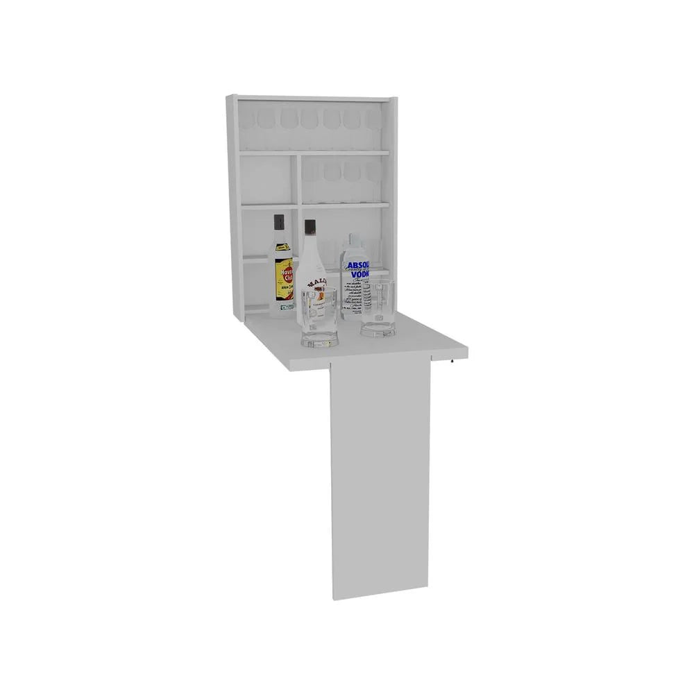 Foldable Wall Desk Table, White Z887940
