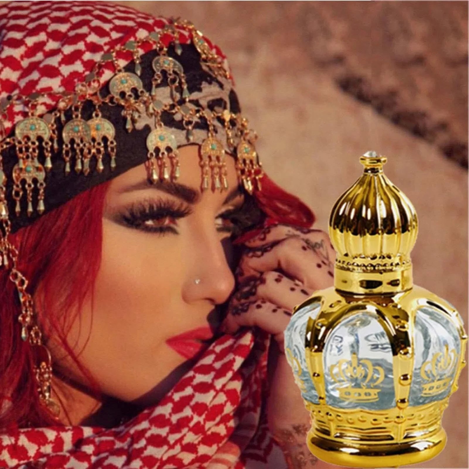 Arabic Eau de Parfum, Concentrated Perfume Oil for Women, Long Lasting (3 pcs) B1243
