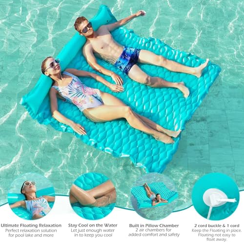 Giant Inflatable Floating Water Mat for Pool Lake Beach Z14411