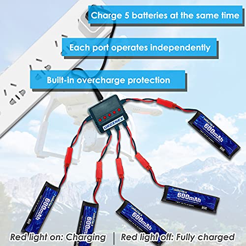 3.7V 600mAh Lipo Battery with JST Plug for RC Drone Quadcopter B963112