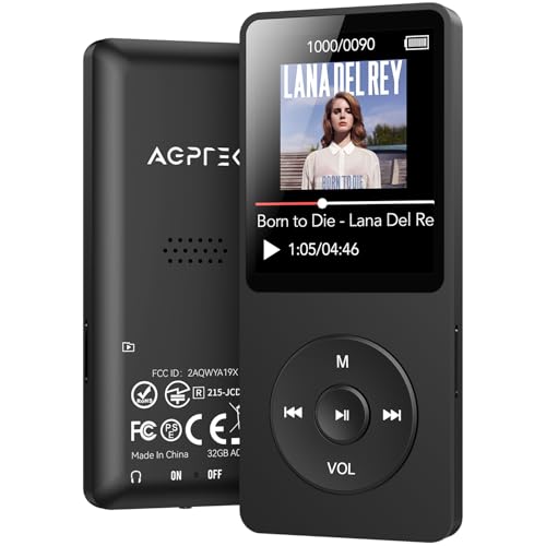 MP3 Player with Bluetooth 5.3, 1.8 Inch Screen, FM Radio, Voice Recorder O744186