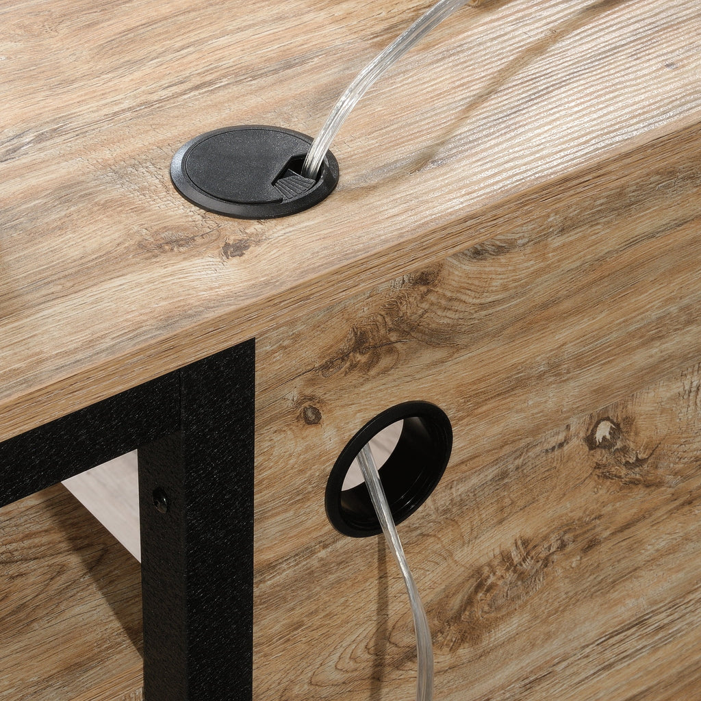 L-Desk, Milled Mesquite Finish S533636
