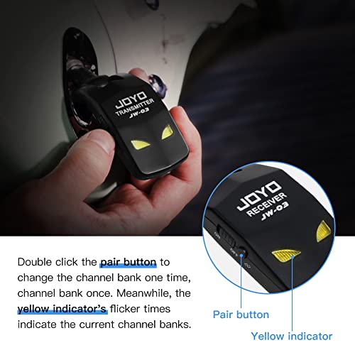 Wireless Guitar System 5.8GHz Transmitter Receiver with Charging Box A704