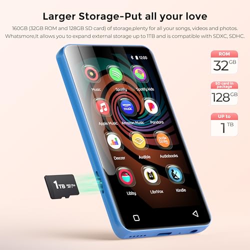 160GB Bluetooth WiFi MP3 Player with 4" Touch Screen L369