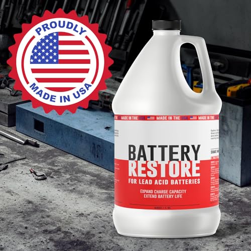 Battery Restore Solution for Lead Acid Batteries - 64oz, Extends Battery Life C763866