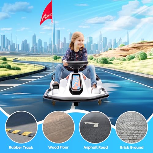 24V Electric Go Kart Drifting Car with 360° Rotation L71704