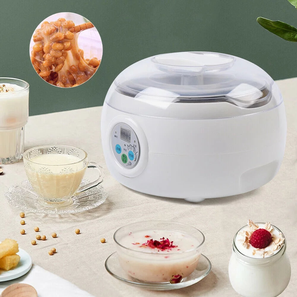 Wuzstar 1.5L Yogurt Natto Machine Automatic Cuisine Yogurt/Natto/Rice/Wine Maker Container