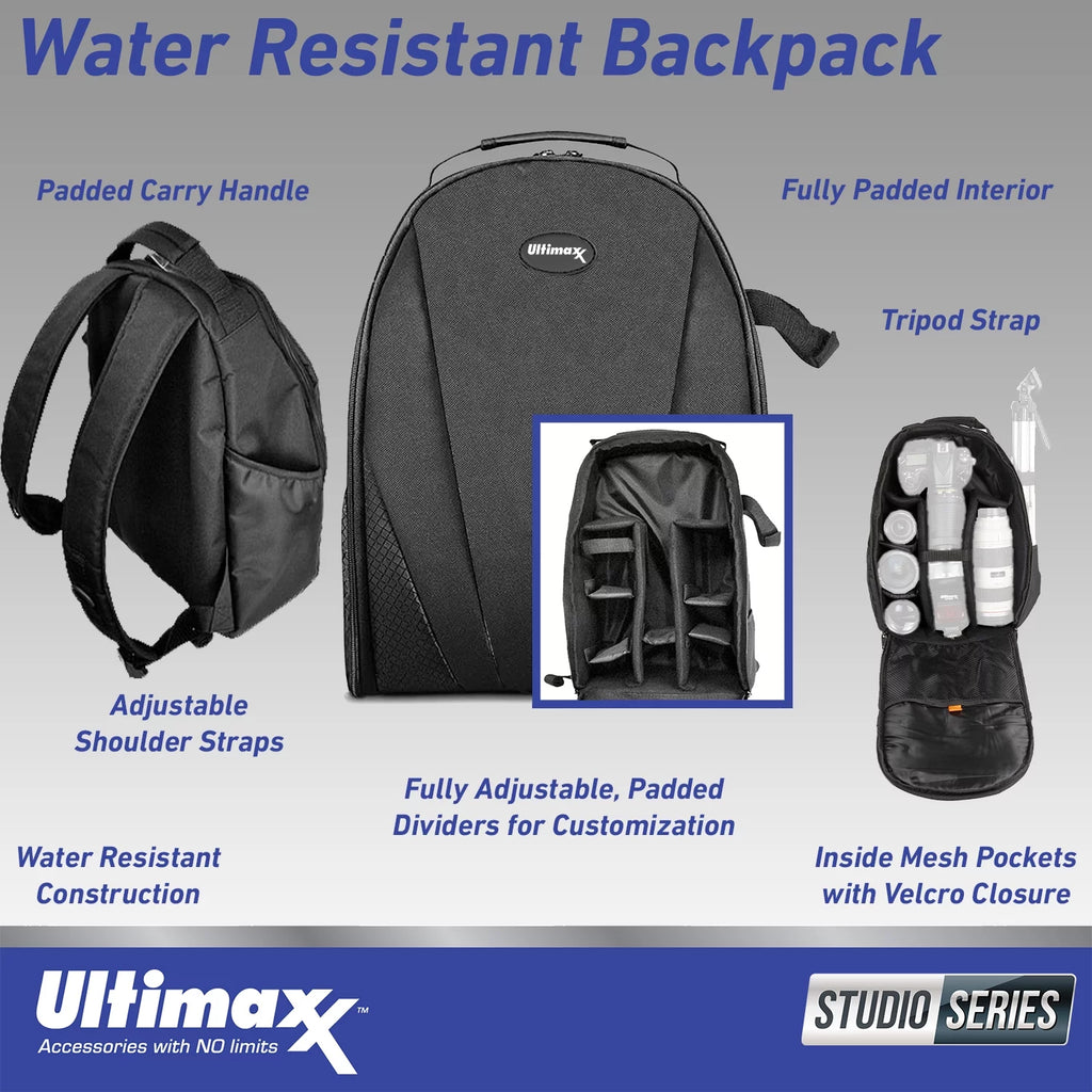 Noise-Canceling Wireless Over-Ear Headphones Bundle with Backpack D578879