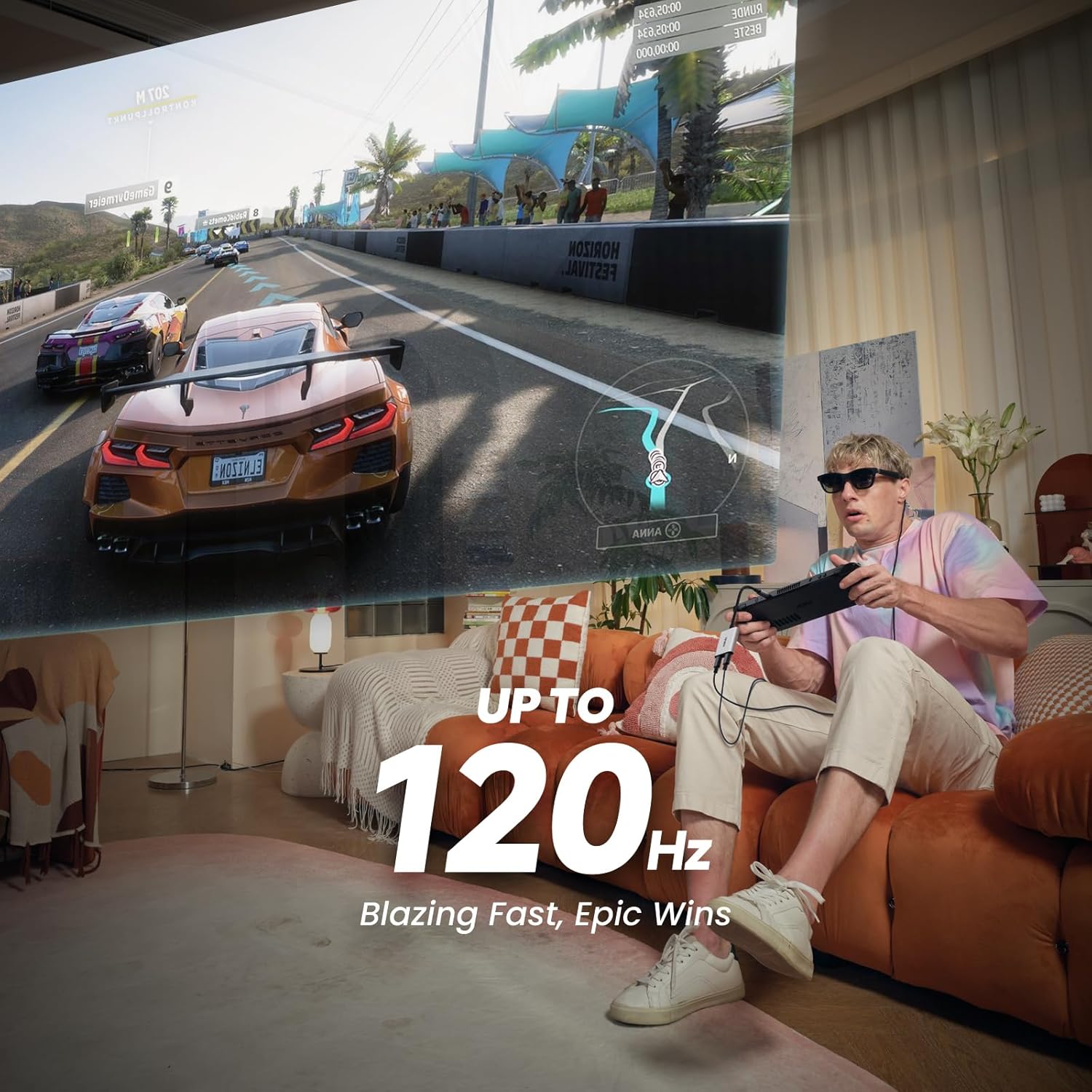 AR Glasses with 3-Level Electrochromic Dimming and Hub K22590