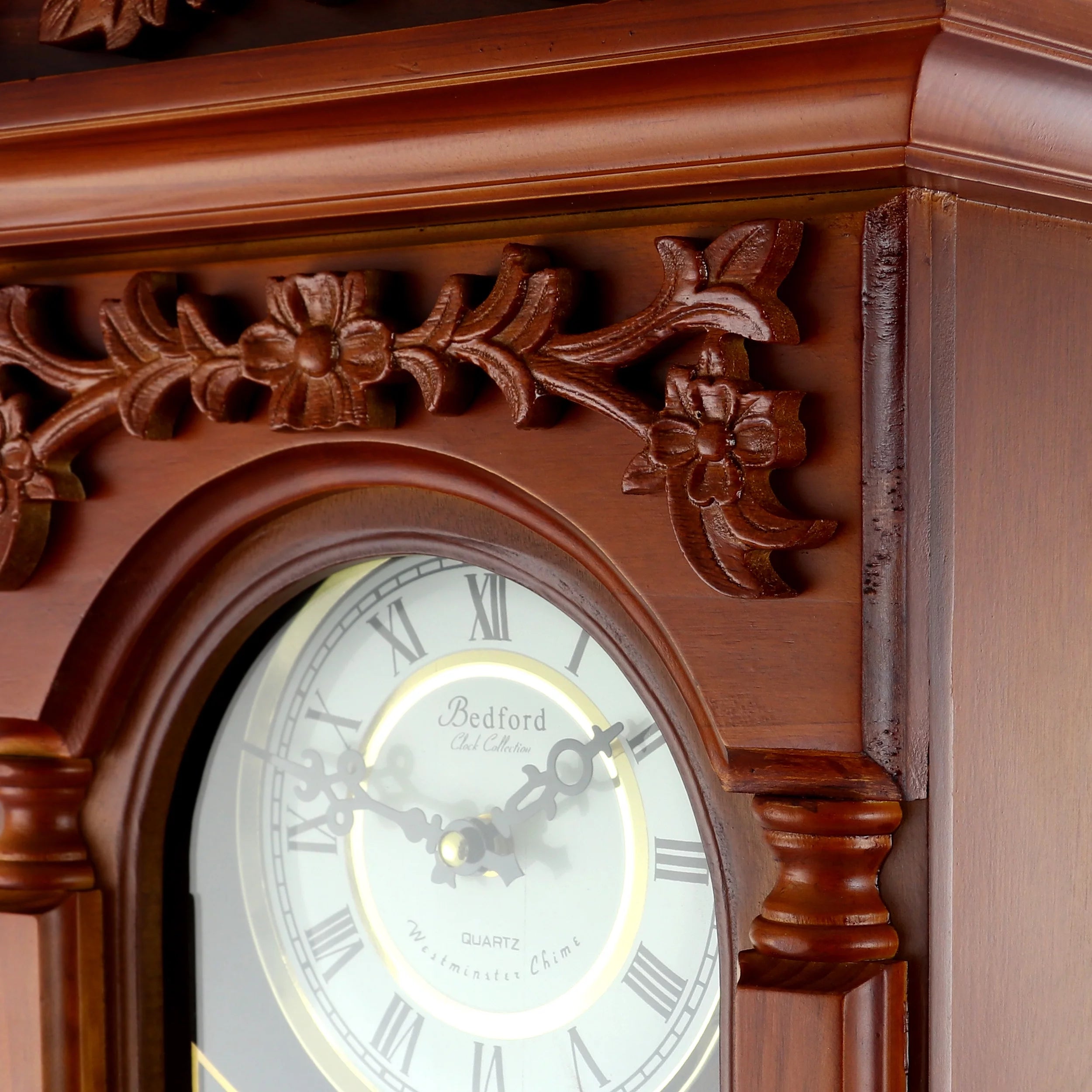 Antique Chiming Wall Clock with Roman Numerals, 27.5" G3579