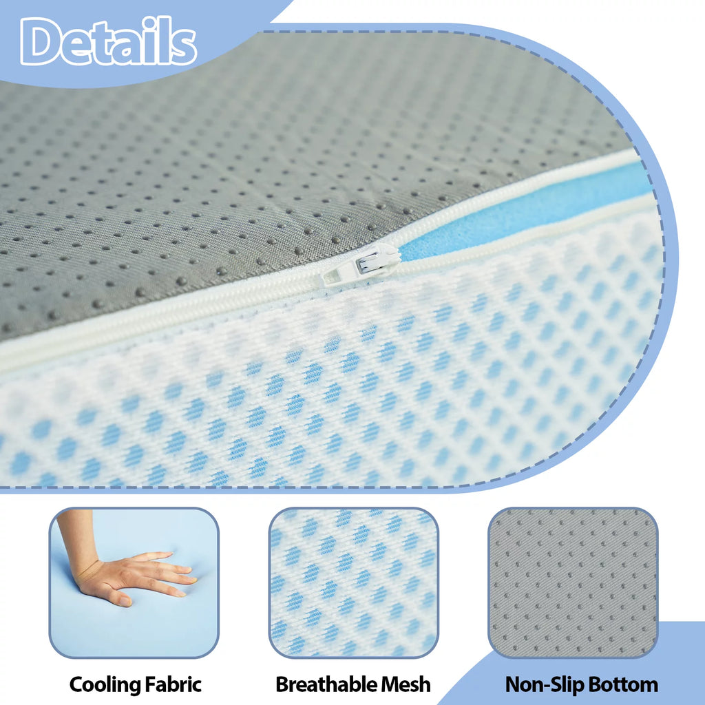 Folding Mattress with Cooling Memory Foam, Washable Cover, Twin Size C159829