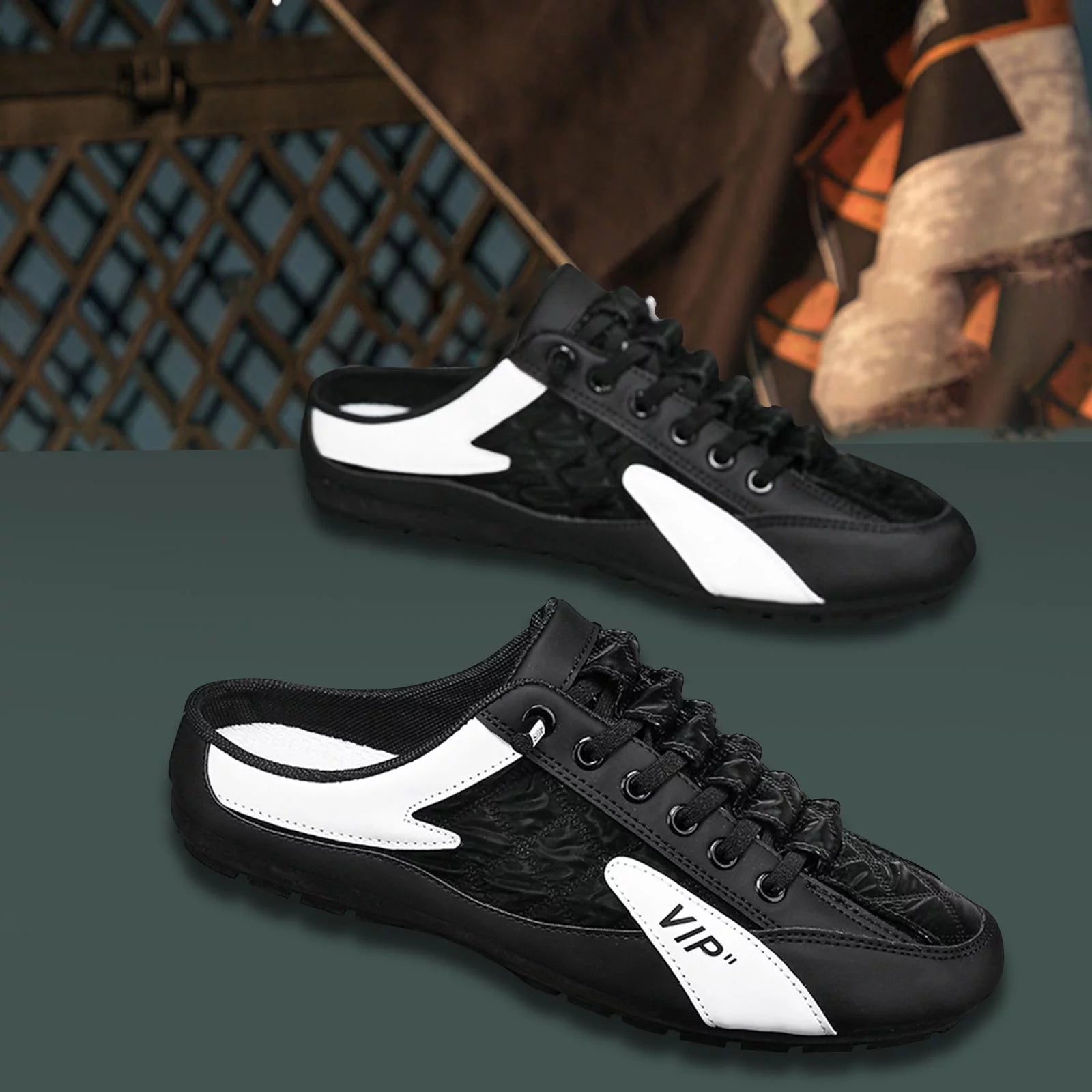 Men Slip on Mule Sneakers Men Clippers Fashion Lightweight Backless Sneakers Casual Sports Shoes Loafers for Trekking, Hiking, Trip, Pants, Kids , 43