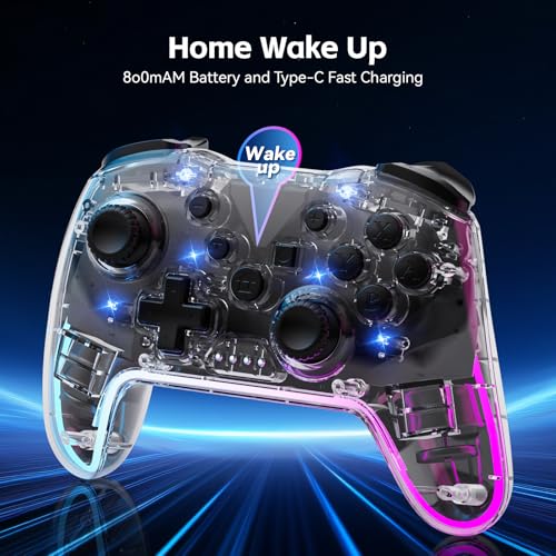 Wireless Controller for Switch, PC, Android, iOS with RGB Lighting P1625