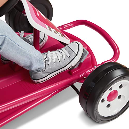 Kids Electric Go-Kart with Adjustable Seat, Grey X830256