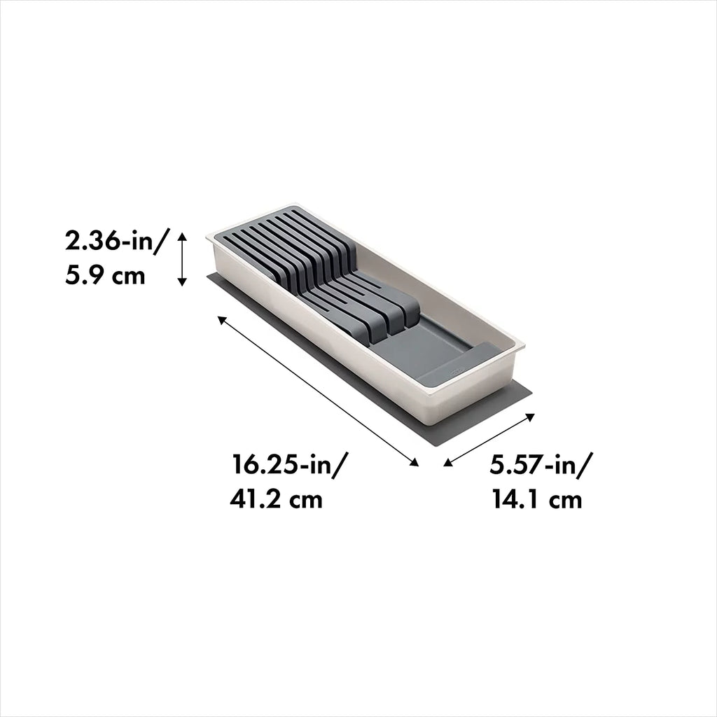 Compact Knife Drawer Organizer, White U6596