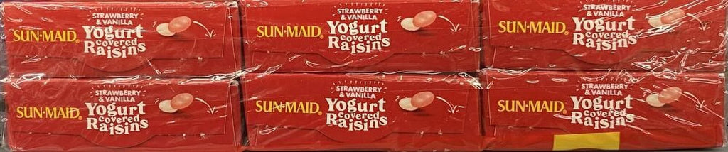Strawberry & Vanilla Yogurt California Raisins, 12 Boxes I82532