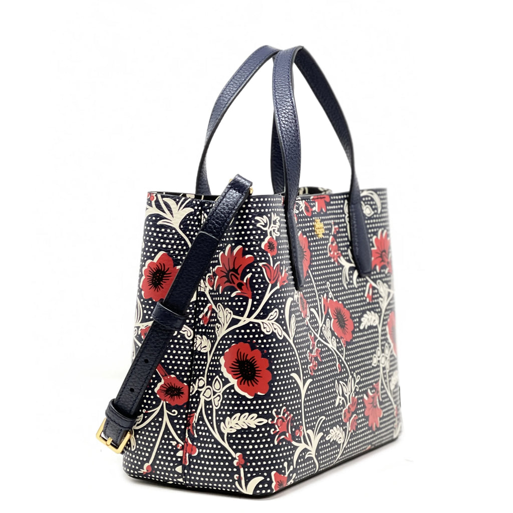 Women's Printed Pebbled Leather Small Tote O689352