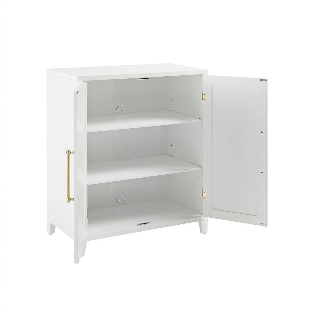 Stackable Wood Kitchen Pantry Storage Cabinet in White W4720