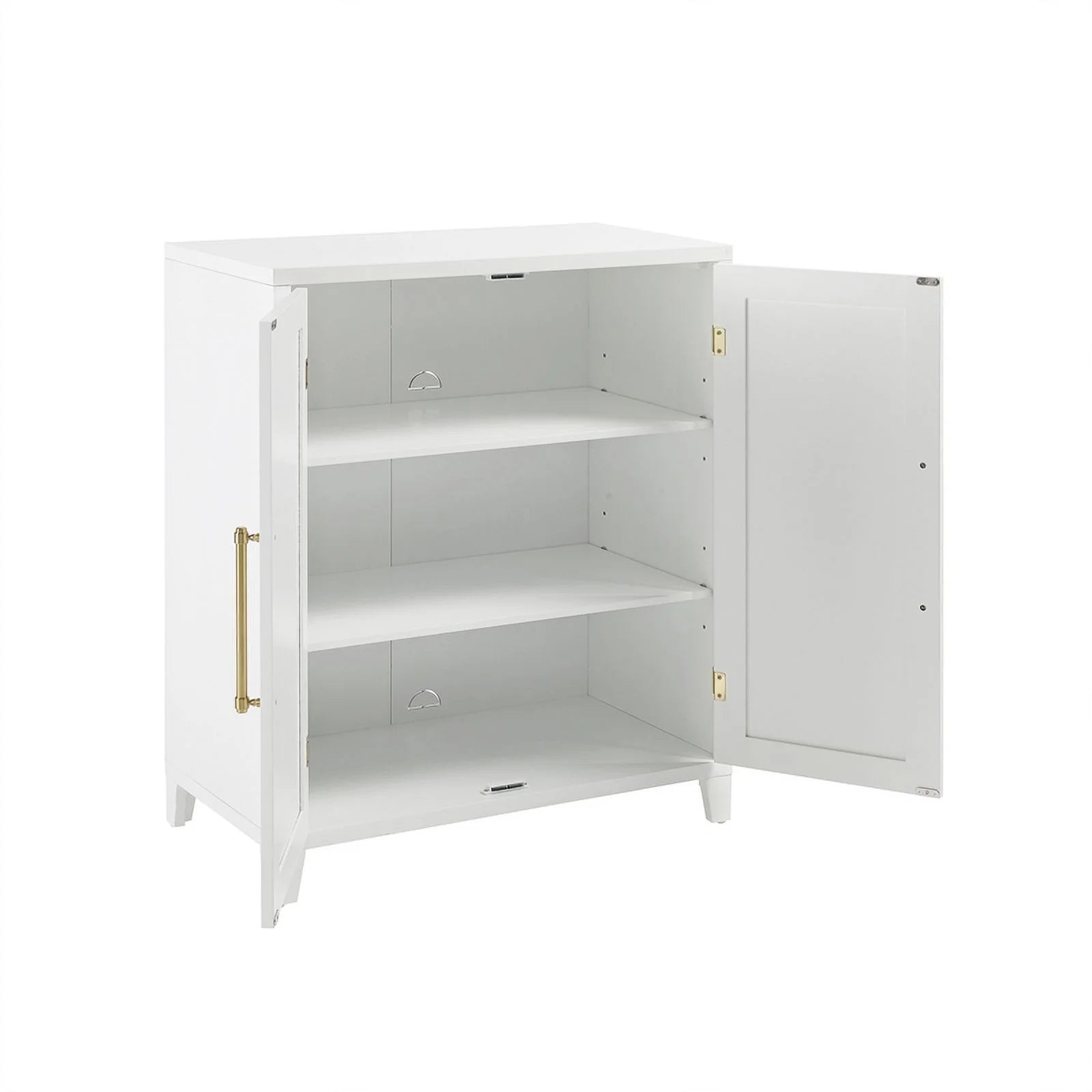Stackable Wood Kitchen Pantry Storage Cabinet in White W4720