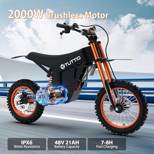 Electric Dirt Bike for Adult and Teen 48V Fat Tire Off Road M130