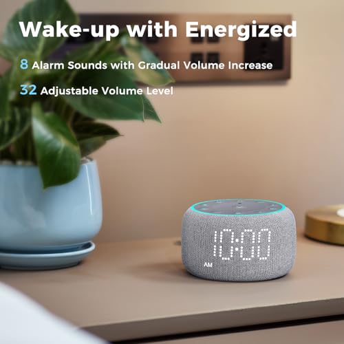 White Noise Machine Alarm Clock with Bluetooth Speaker and Night Light G112