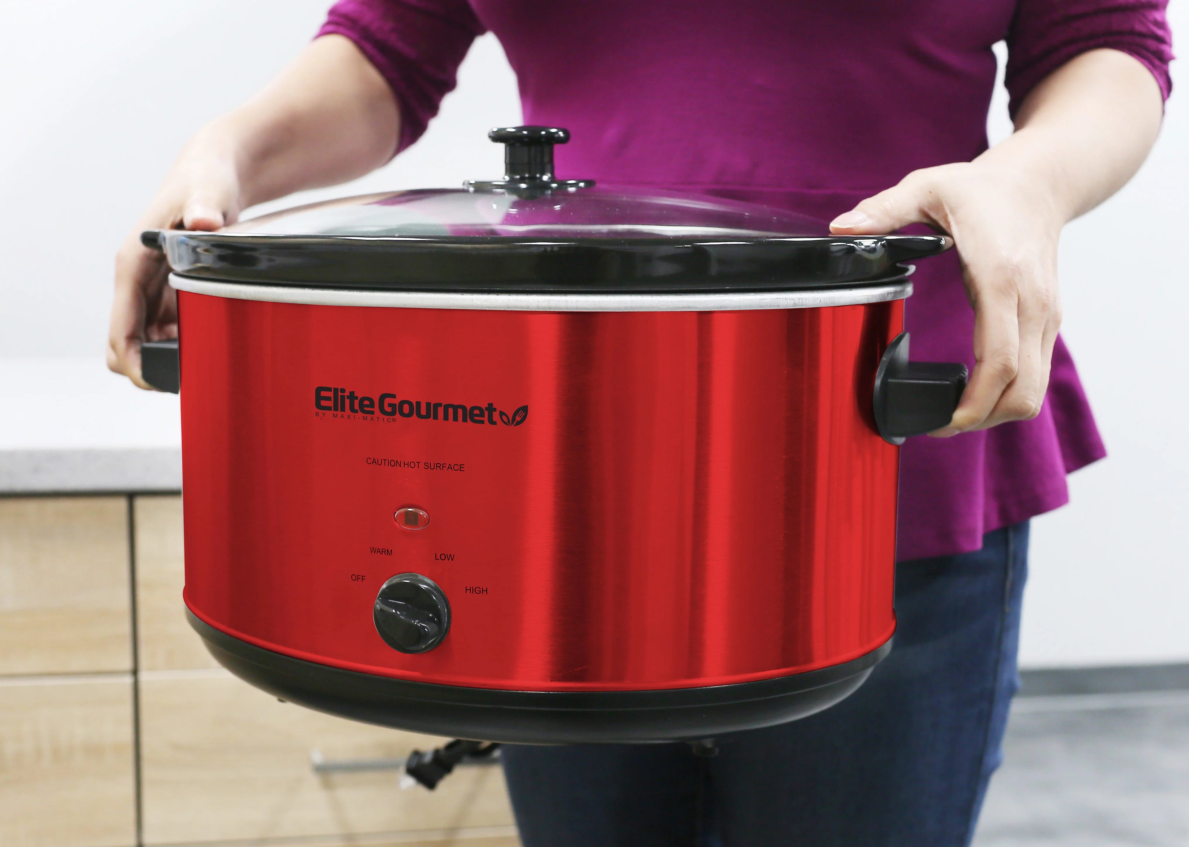 8.5Qt Stainless Steel Slow Cooker B67207