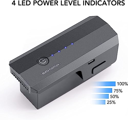 Drone Battery 11.1V 2500mAh Li-po Rechargeable with USB Cable X589
