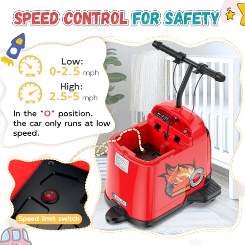 24V Kids Riding Toy, 180W Brushless Motor, Max 5Mph, Red E7327