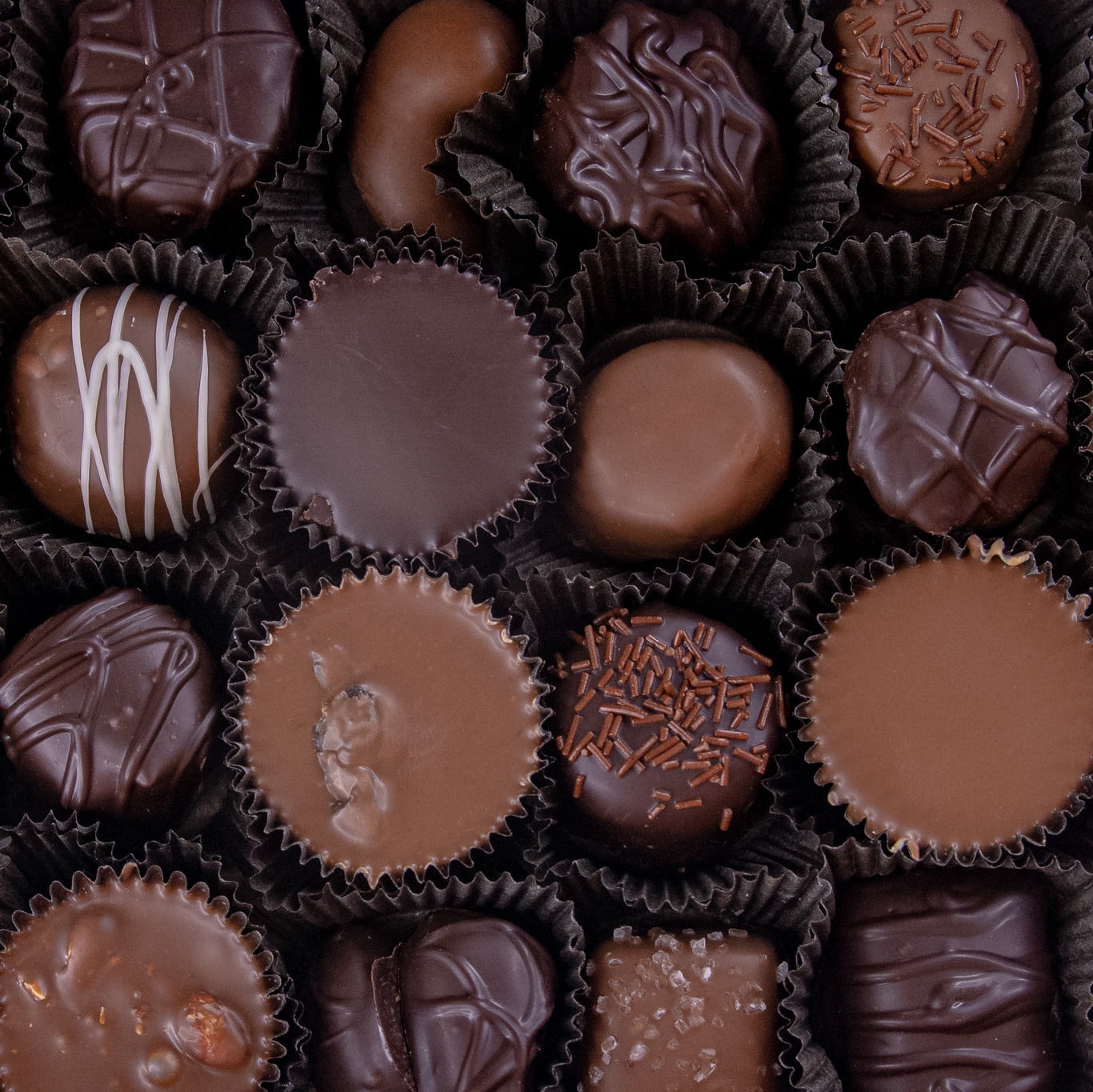 Deluxe Milk & Dark Chocolate Assortment, 1 lb. L20344