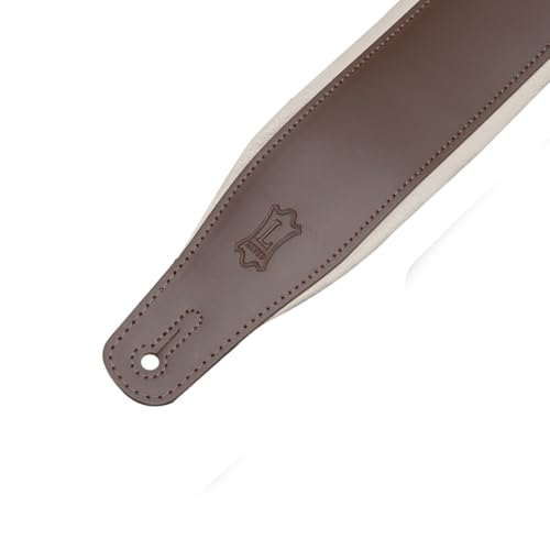 3" Wide Leather Guitar Strap with Foam Padding, Black O895