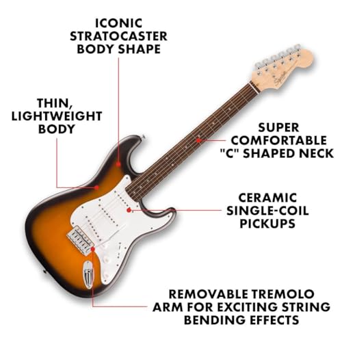 Electric Guitar for Beginners, Black Matte Finish V2002