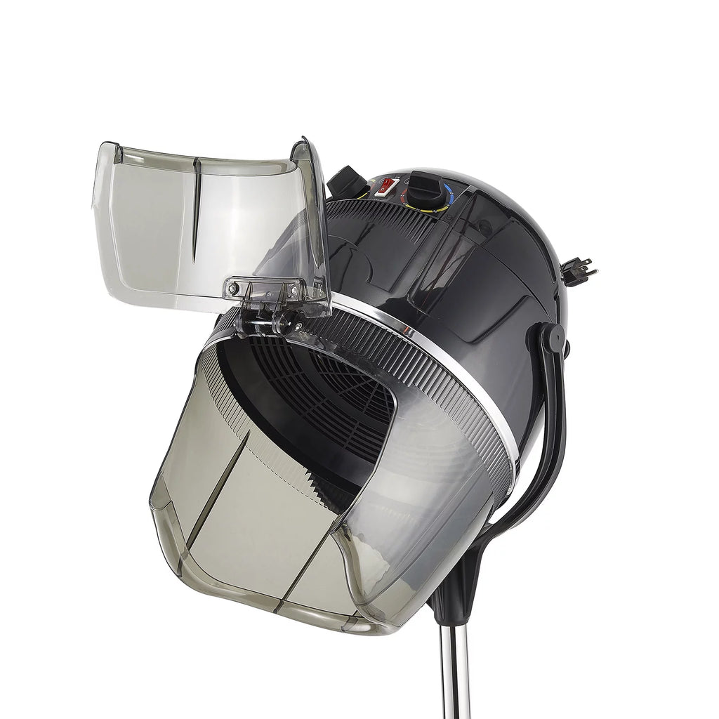 Upgraded CO-Z Professional Salon Beauty Stand Up Hood Hair Dryer, 1300 Watts, Black