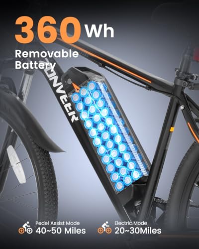 Electric Bike for Adults, 26" 500W Brushless Motor, 40 Miles Range, 7-Speed F4769