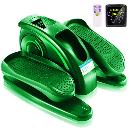 Under Desk Elliptical, Electric Leg Exerciser for Seniors, Portable Seated Foot Pedal with Remote X102