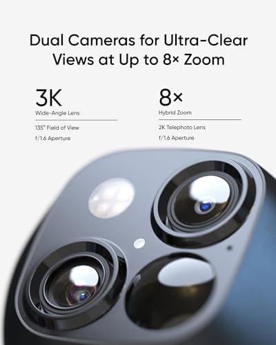 Solar Security Camera Wireless Outdoor, 360° Pan & Tilt, No Monthly Fee Z57534