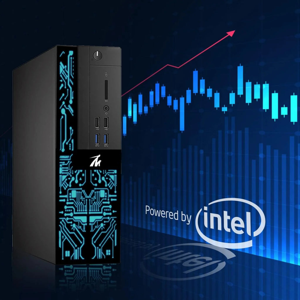 Refurbished Desktop PC Intel Core i5-6500, 16GB RAM, 120GB SSD, 2TB HDD, 4 Monitors W391