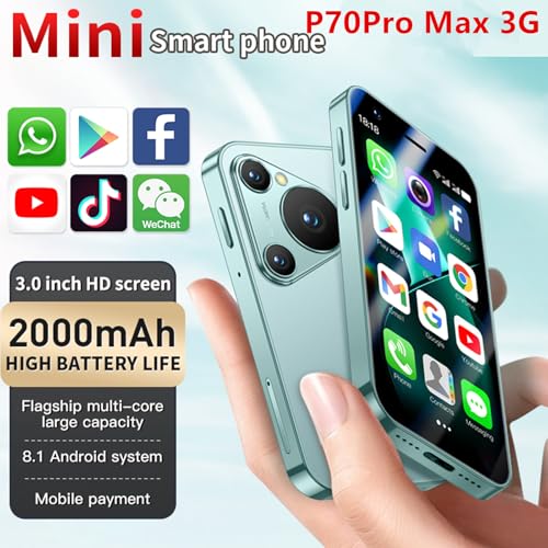3G Mini Smartphone 3.0 Inch WiFi GPS Quad Core Android 8.1 Cell Phone Dual Sim HD Camera J113
