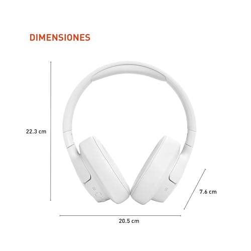 Wireless Over-Ear Headphones with Active Noise Cancelling, Bluetooth 5.3, 70H Battery Life, Foldable Design J49179