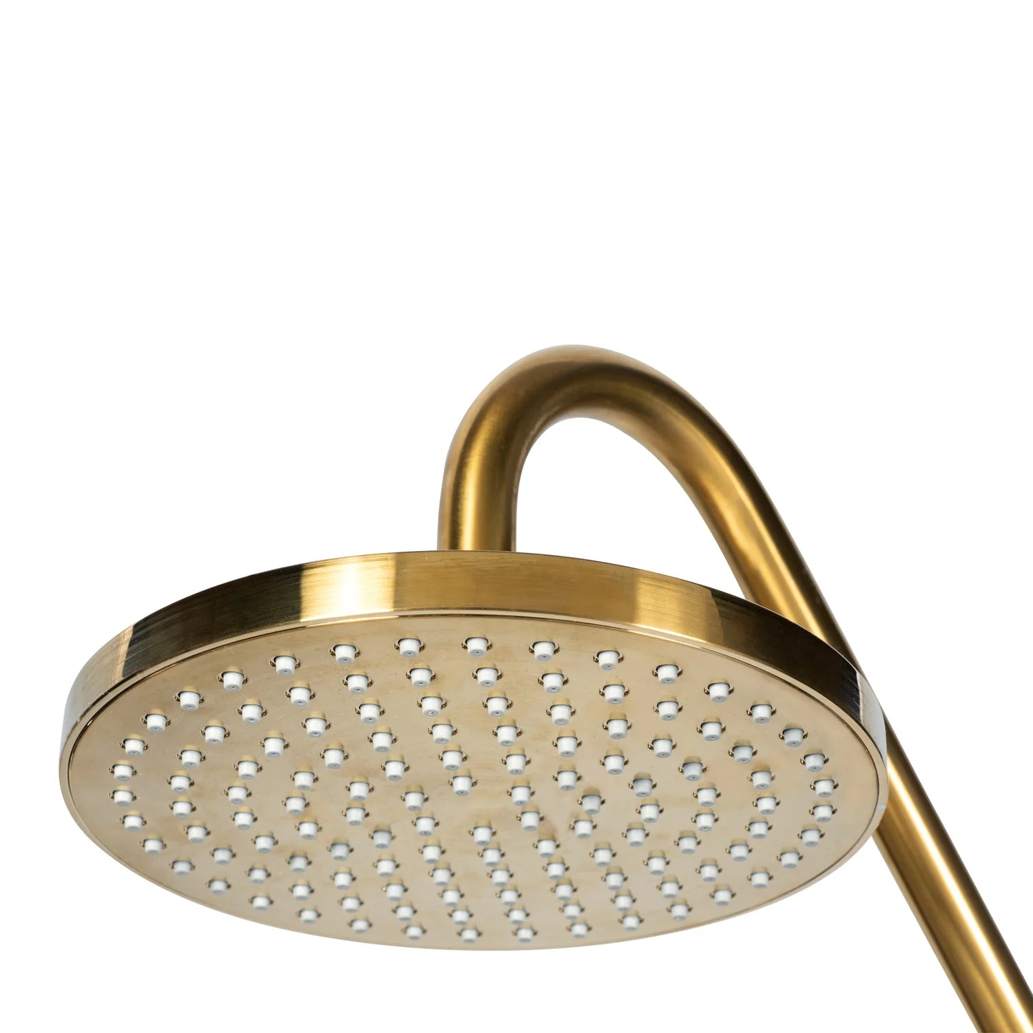 PULSE ShowerSpas 1011-lll-BG Kauai III Shower System, with 8" Rain Showerhead, 5-Function Hand Shower, Adjustable Slide Bar and Soap Dish, Brushed Gold Finish
