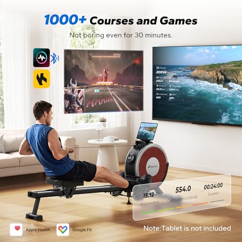Magnetic Rowing Machine for Home, 16 Levels, Quiet Resistance, 350lbs Capacity Z5255