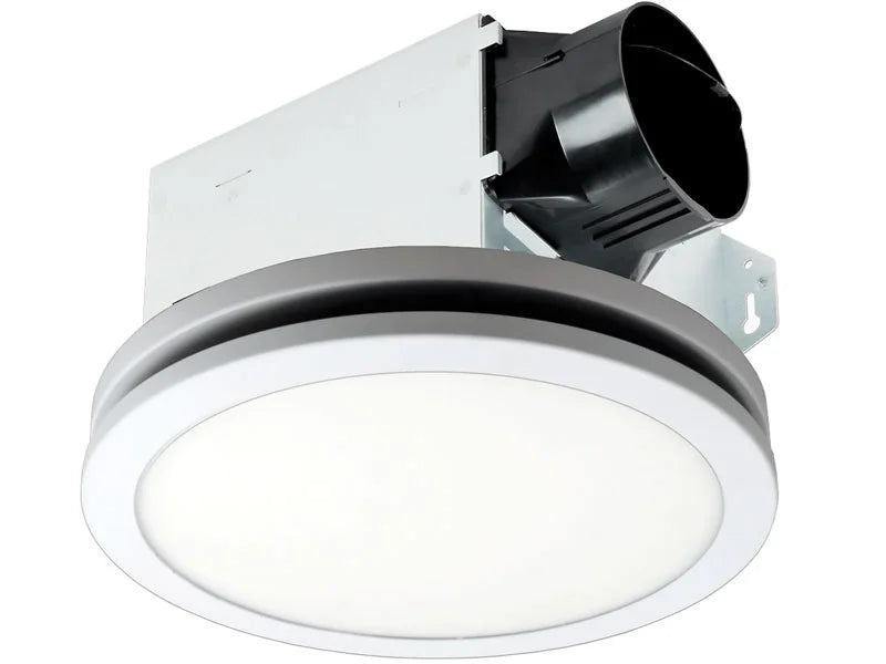 Delta Electronics ITG100RLED BreezIntegrity 100 CFM Exhaust Bath Fan & Dimmable Edge-Lit LED Light