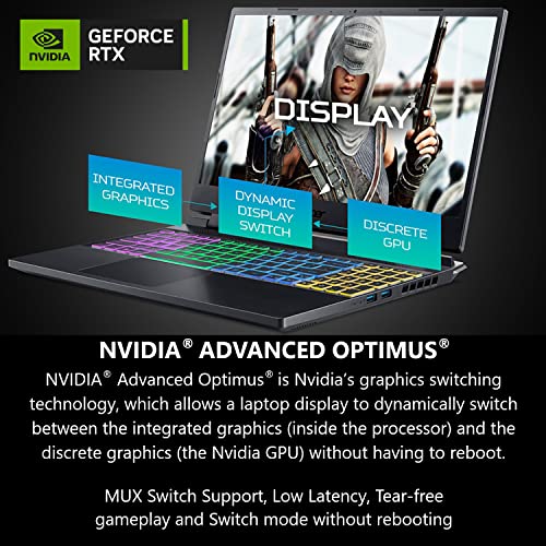 Gaming Laptop 16" 165Hz IPS, AMD Ryzen 7, RTX 4060, 16GB DDR5, 512GB SSD U256