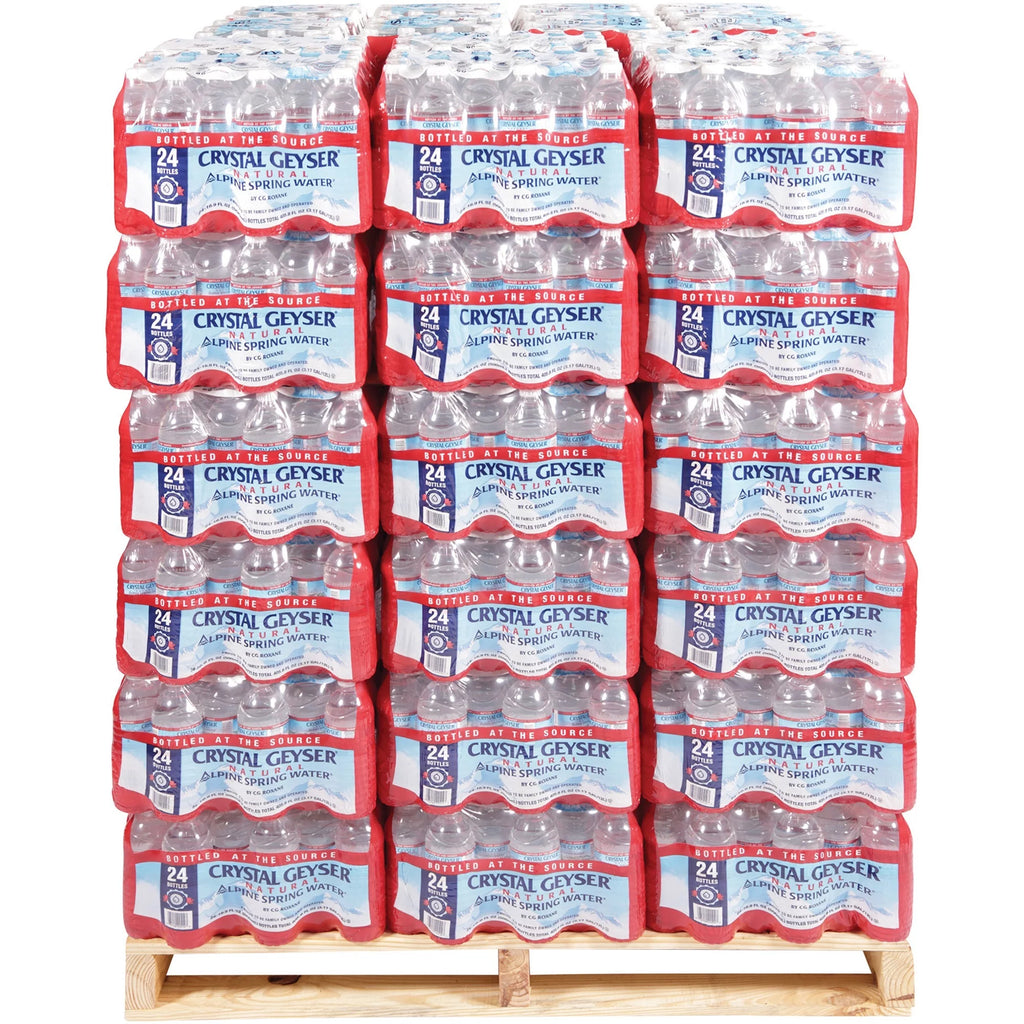 Natural Alpine Spring Water, 16.9 oz Bottle, 24 Pack I83166