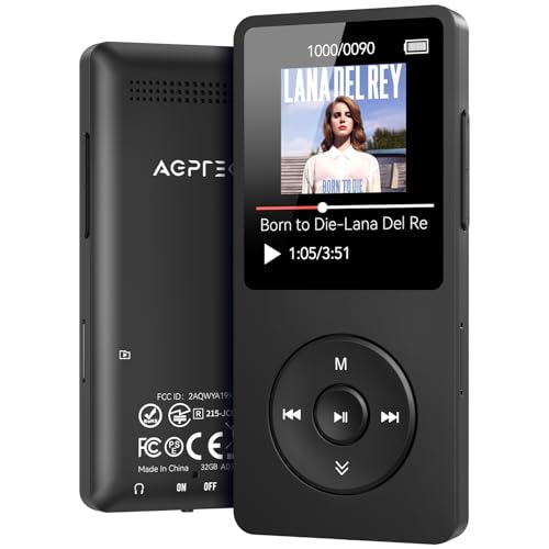 MP3 Player with Bluetooth 5.3, 1.8 Inch Screen, FM Radio, Voice Recorder O744186