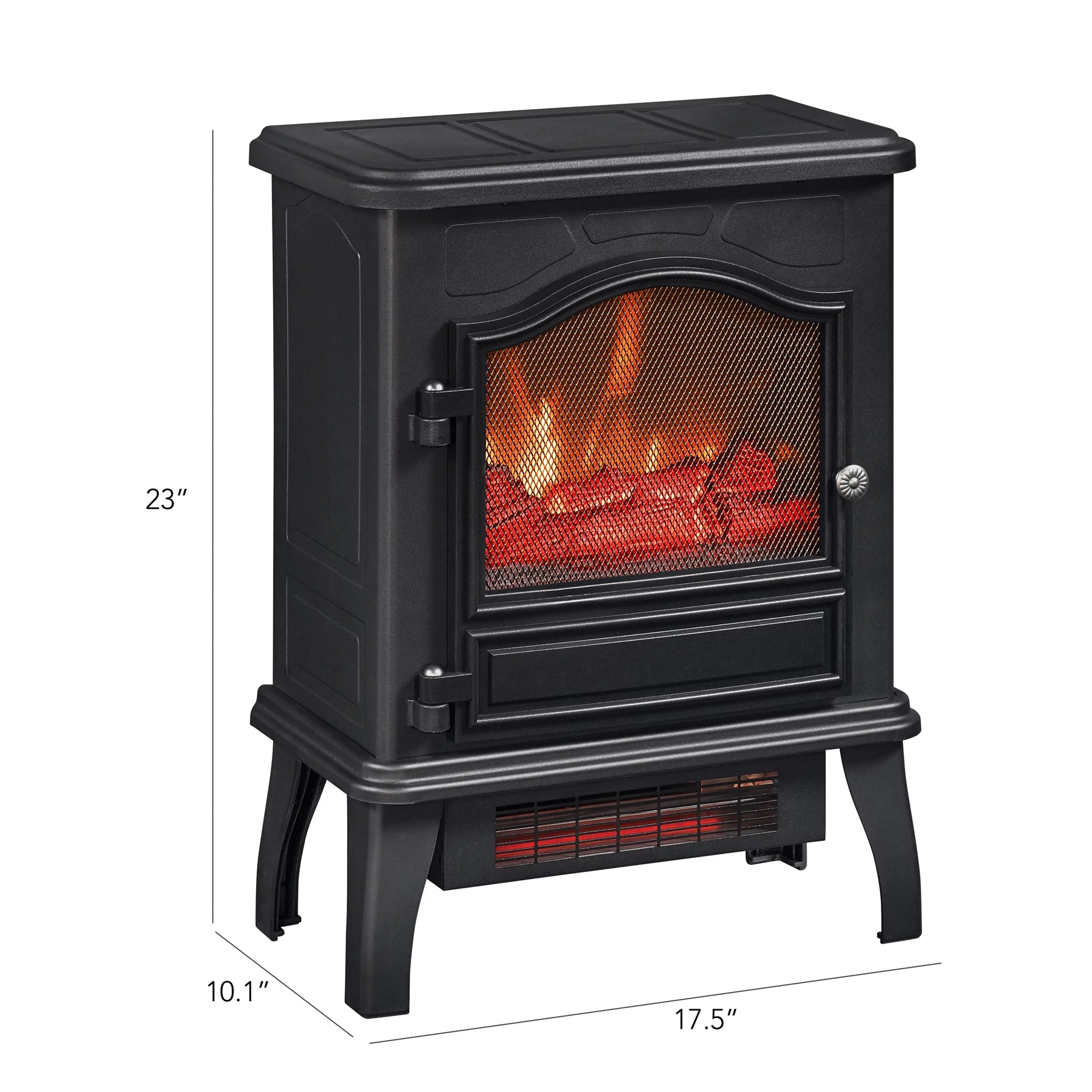 Infrared Quartz Electric Stove Heater, 1500W, Black Y898