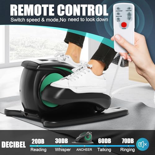 Under Desk Elliptical Machine - Quiet Pedal Exerciser for Seniors, Office & Home, Low-Impact Seated Leg Workout Equipment U896385
