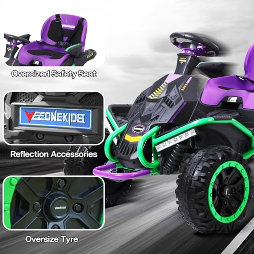 24V Ride on Toy for Big Kids with 4 Motors and Bluetooth Speaker R859